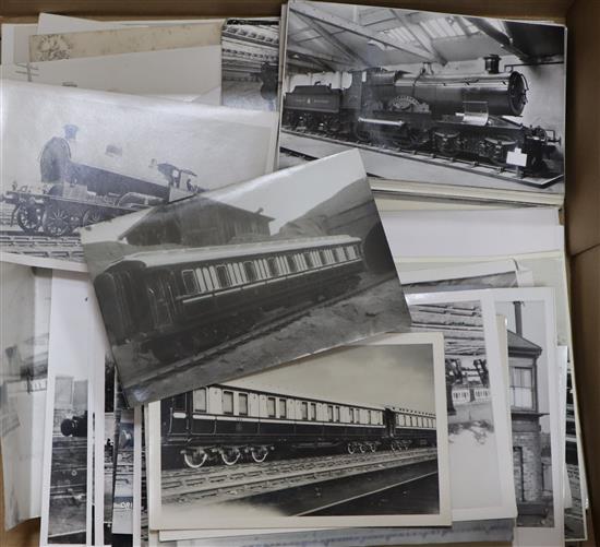 A quantity of photographs and postcards, mainly railway interest